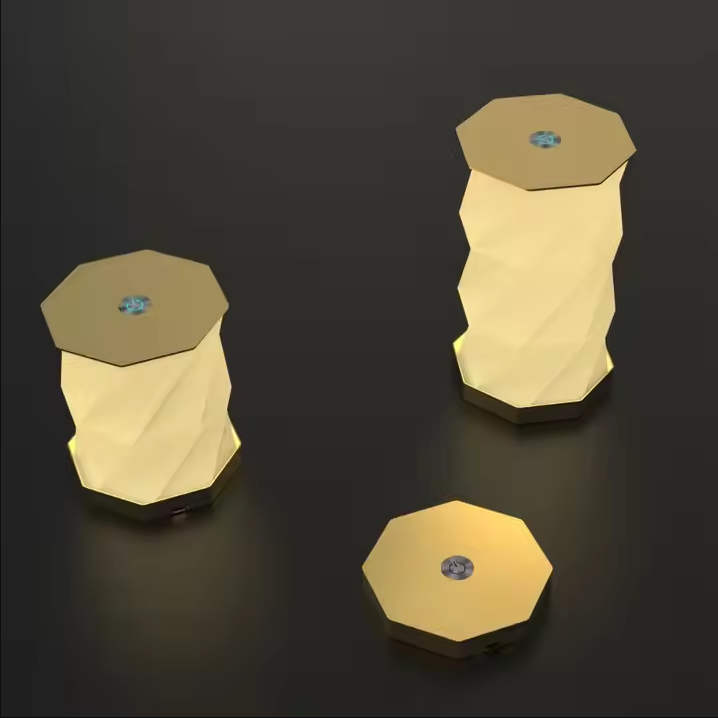 Trending Items Promotional Sports Products Handcrafted Product Rotating Rechargeable Folding Paper Vertical Organ Lamp