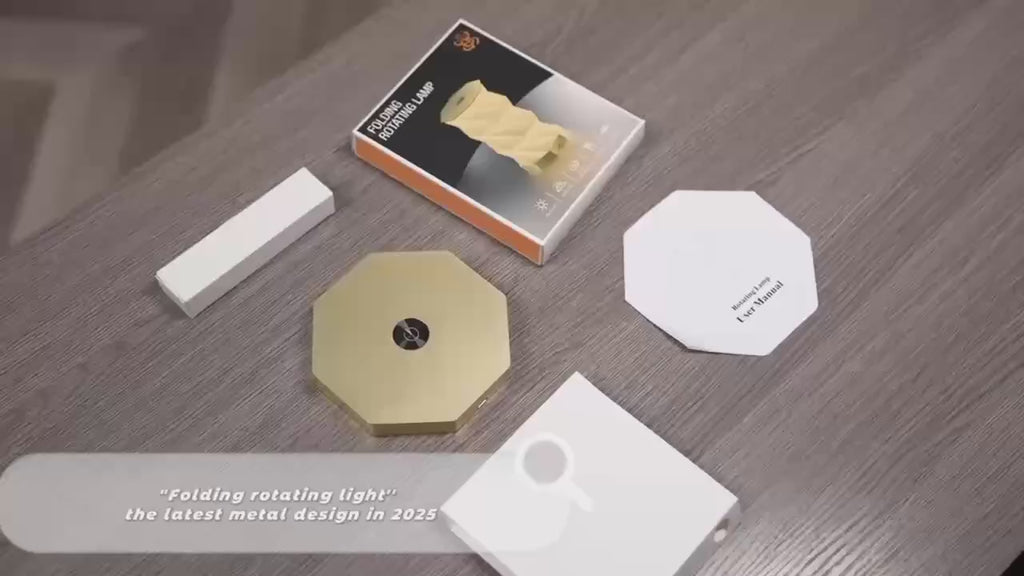 Trending Items Promotional Sports Products Handcrafted Product Rotating Rechargeable Folding Paper Vertical Organ Lamp